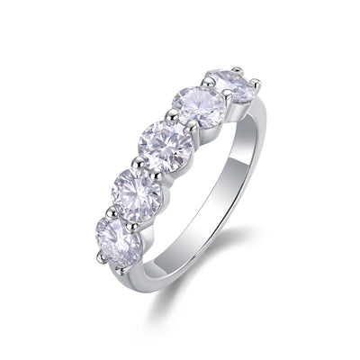 Anillo de Plata S925 Lujo con Moissanita de 50 Quilates - Image 8
