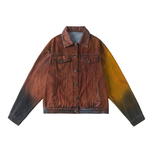 Chaqueta Denim Vintage Americana Oversize Lavado Relajado - Image 6