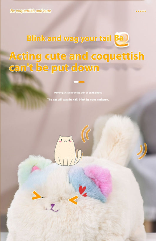 Gato Interactivo de Peluche Eléctrico con Repetición de Sonidos - Image 10