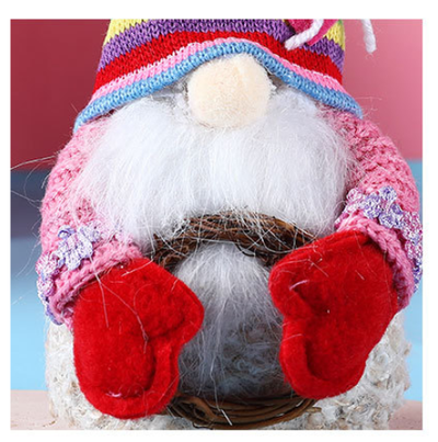 Muñeca Navideña de Ratán sin Rostro - Decoración Circular - Image 11