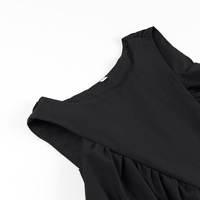 Chaleco Plisado para Mujer Cuello Redondo sin Mangas - Image 10