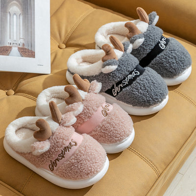 Pantuflas Navideñas de Invierno con Diseño de Alce - Cómodas y Acogedoras - Image 18