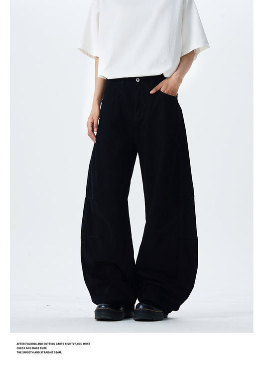 Culotes Retro Americanos Holgados con Pliegues para Hombre - Image 18