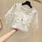 Blusa de Encaje Reductora con Efecto Vientre Plano