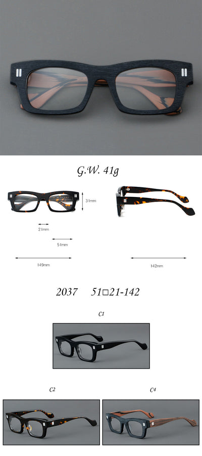 Gafas Retro de Marco Patchwork con Cristales Gruesos - Image 9