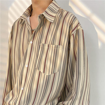 Camisa Casual Estampada de Temperamento Masculino - Image 29