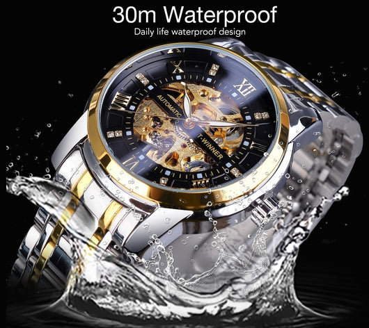 Reloj Mecánico Impermeable con Diseño Calado para Hombre - Image 28