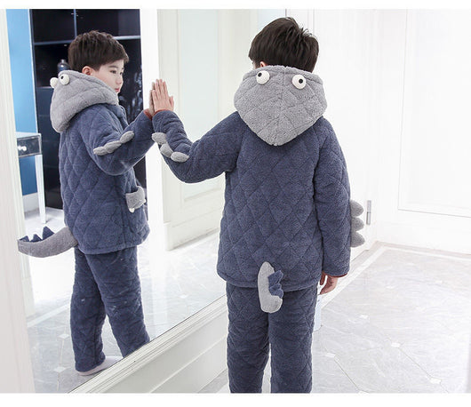 Pijama Acolchado de Tres Capas para Niños - Image 29