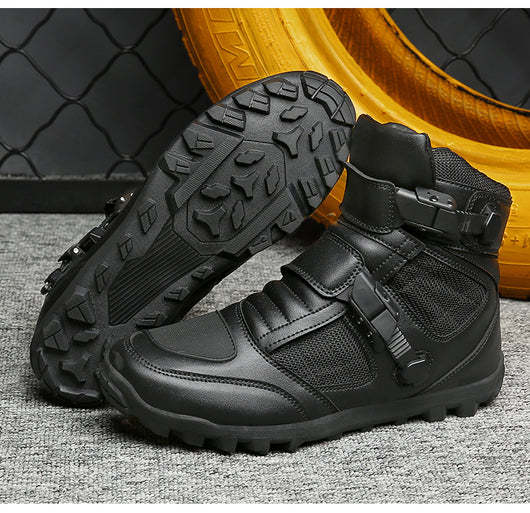 Botas de Motociclista para Hombre - Protección en Cuatro Estaciones - Image 5