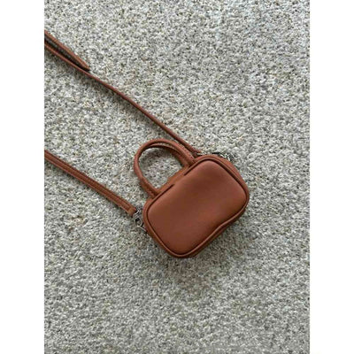 Bolsa Cintura Mini de Cuero Genuino con Dije Bowling - Image 9