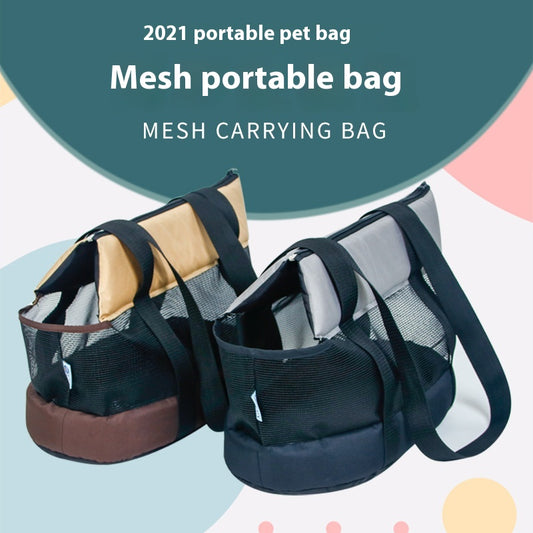 Bolsa Transportadora Plegable para Mascotas con Malla Transpirable