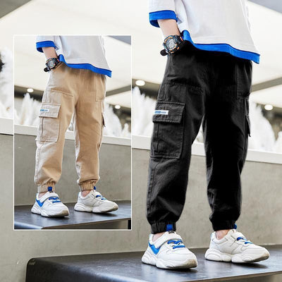 Pantalones Peto Deportivos de Forro Polar para Niños Talla Grande - Image 3