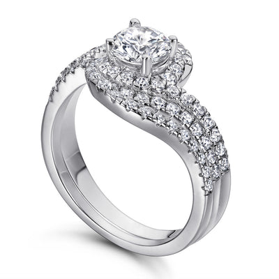 Anillo de Plata 925 para Mujer Diseño Retorcido con Circonitas Incrustadas - Image 10