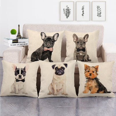 Funda de Almohada de Lino con Estampado de Búho - Image 14