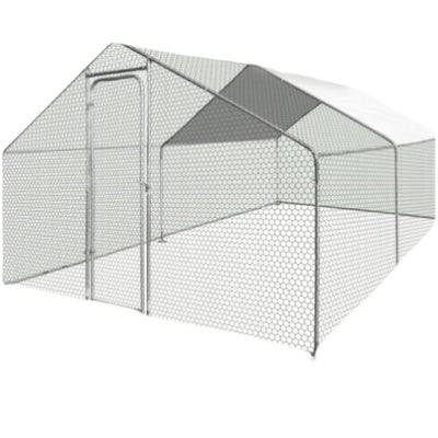 Gallinero Metálico Resistente con Techo Impermeable para Lluvia - Image 5