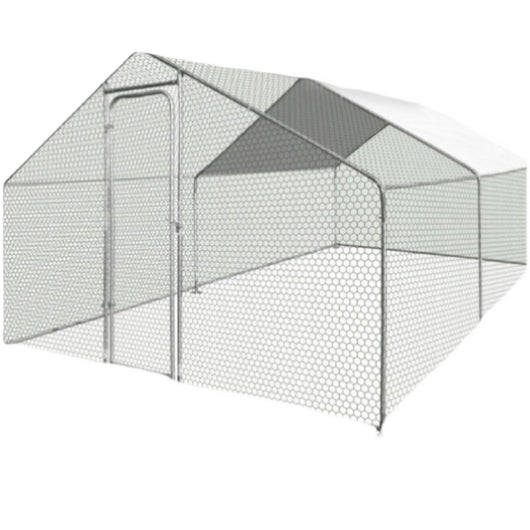 Gallinero Metálico Resistente con Techo Impermeable para Lluvia - Image 5