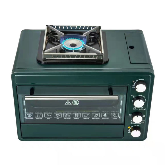 Horno y Estufa Portátil 2 en 1 a Gas para Exterior