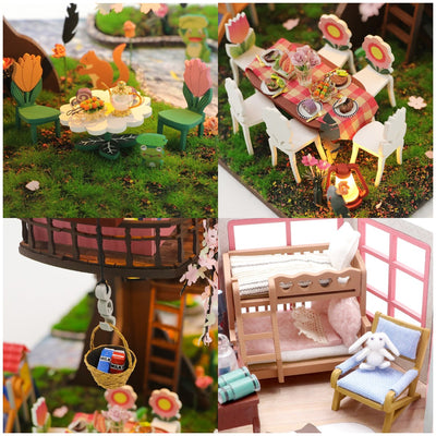 Casa de Árbol Sakura: Puzzle 3D de Madera Artesanal con Sonido Estéreo - Image 7