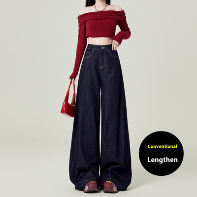 Jeans Retro Azul Profundo Pierna Ancha - Image 3