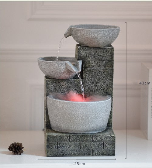 Humidificador de Escritorio Minimalista con Fuente de Agua - Image 3