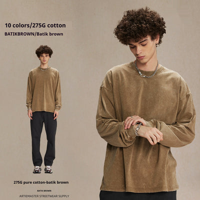 Camiseta de Algodón Suelta Casual Cuello Redondo - Image 13