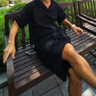 Conjunto de Playera y Shorts Holgados para Hombre - Comodidad Casual - Image 16