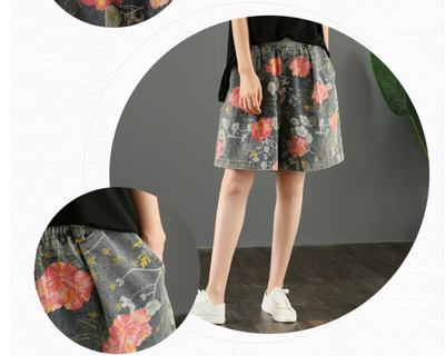 Pantalones Vaqueros Estampados Anchos de Tiro Alto para Mujer - Colección Verano - Image 15