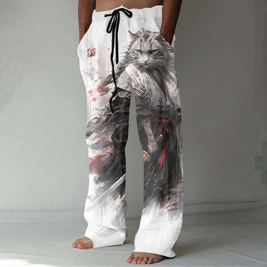 Pantalones Casuales Talla Grande Pierna Ancha para Hombre - Image 10