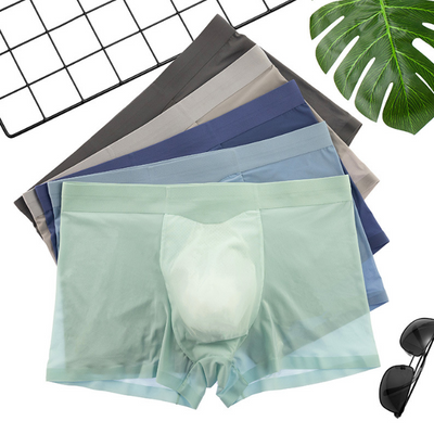 Bóxers Ultra Delgados Ice Silk para Hombre - Transpirables sin Marcas - Image 8