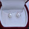 Brincos de Pérolas Simples e Perfeitos em Círculo Branco para Moda Feminina Cor Dourada Branca Pérola
