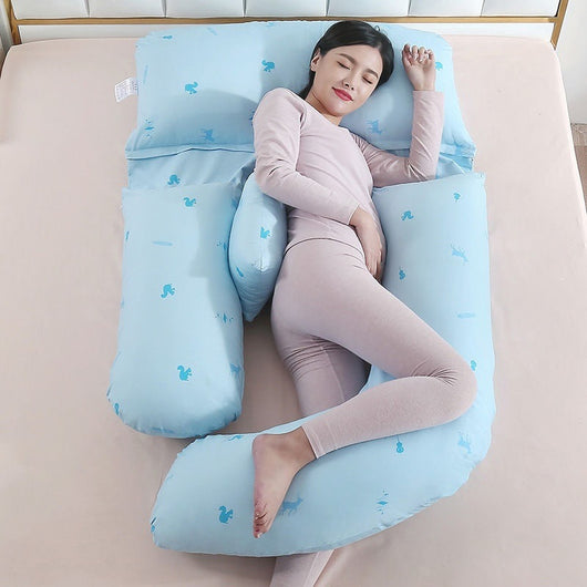 Almohada Maternidad Protección Cintura Tipo U para Dormir de Lado - Image 36