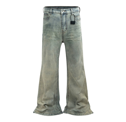 Pantalones Vaqueros Acampanados para Hombre - Estilo Urbano Estadounidense - Image 4
