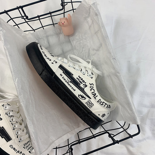 Zapatillas de Lona Blancas Estilo Japonés para Mujer - Primavera - Image 6