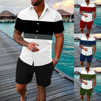 Camisa de Verano para Hombre con Solapa - Outfit Casual Moderno