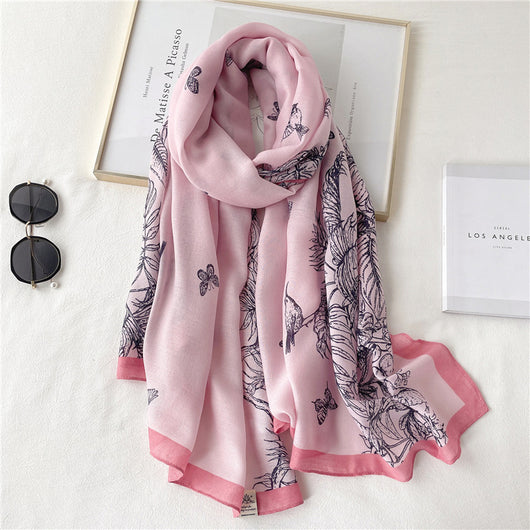 Chal Ligero de Algodón y Lino para Mujer - Abrigo Versátil Otoño e Invierno - Image 4