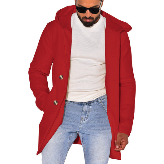 Abrigo de Lana Tipo Trench para Hombre - Image 40