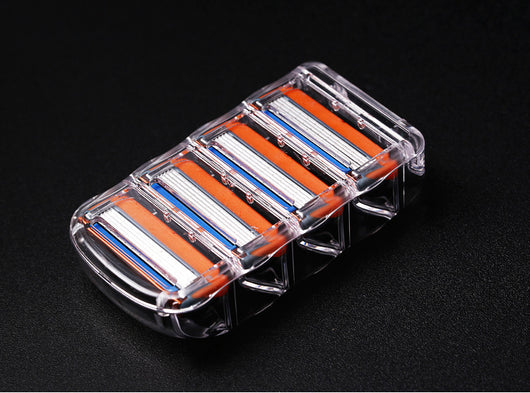 Rasurador Manual de 5 Capas con Caja Naranja - Afeitado Suave y Preciso - Image 6