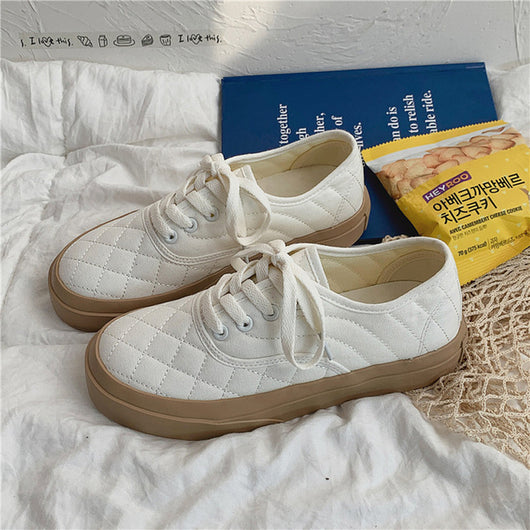 Zapatos de Lona Planos para Estudiantes - Diseño Minimalista Tono Piel - Image 4