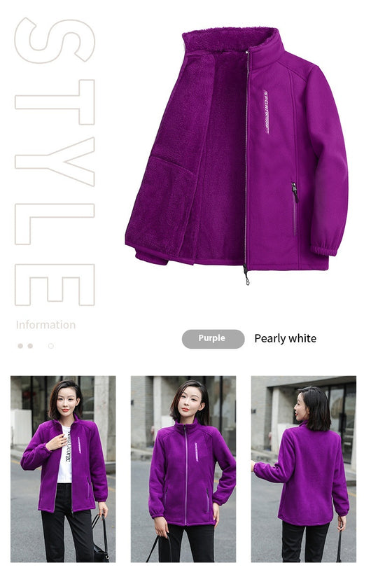 Chaqueta Polar para Mujer - Abrigo Deportivo y Casual Versátil - Image 20