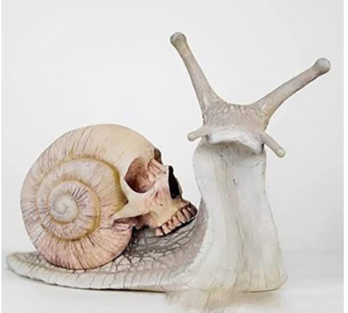 Escultura de Caparazón de Caracol Gótica - Decoración Artesanal para Hogar y Jardín - Image 8