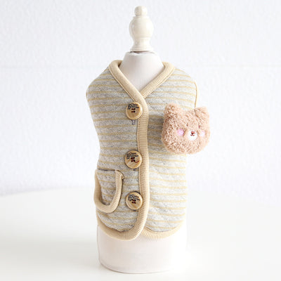 Chaleco Estampado para Mascotas con Diseño de Oso Dorado - Image 4