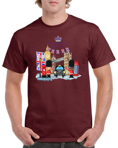 Playera Holgada Estampada de Manga Corta para Hombre - Image 10