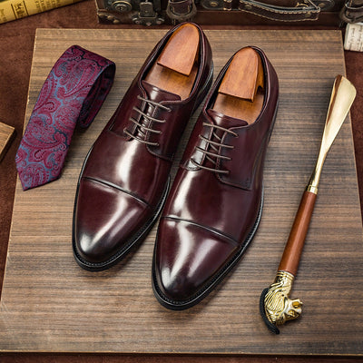 Zapatos de Cuero Ejecutivo con Cordones - Punta Redonda Estilo Británico - Image 7