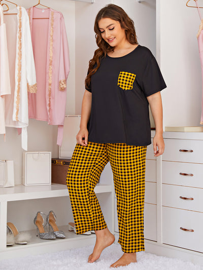 Pijama de Cuadros para Mujer - Conjunto Cómodo de Pantalón y Blusa - Image 12