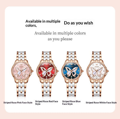 Reloj de Cuarzo para Mujer con Banda Cerámica Luminosa e Impermeable - Image 17