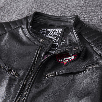 Chaqueta de Motociclista con Cuello de Pie - Abrigo Premium para Hombre - Image 3