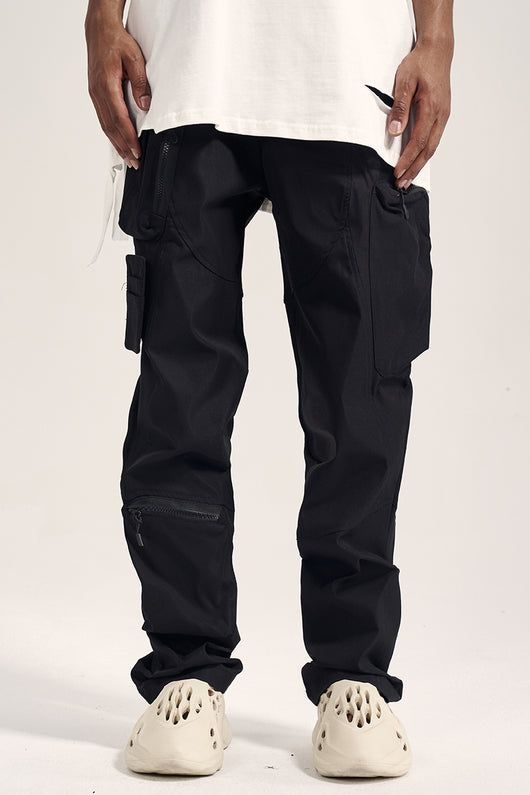 Pantalones Deportivos Casual con Múltiples Bolsillos y Cierre Adhesivo - Image 3