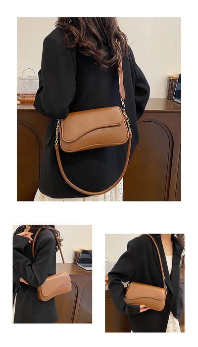 Bolso Retro Bandolera para Mujer con Compartimento Axilar - Image 17