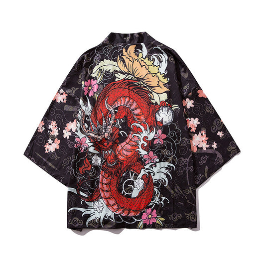 Cardigan Hanfu Estilo Antiguo Tang - Diseño Graffiti Fusión Oriental - Image 11