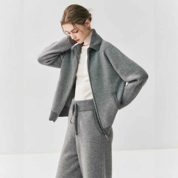 Cardigan de Cachemira con Cierre Elegante